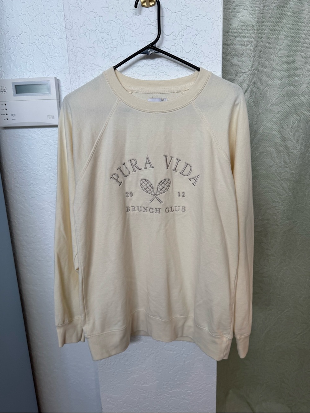 Pura Vida Cream Brunch Club Crewneck Sweatshirt - Picture 2 of 5